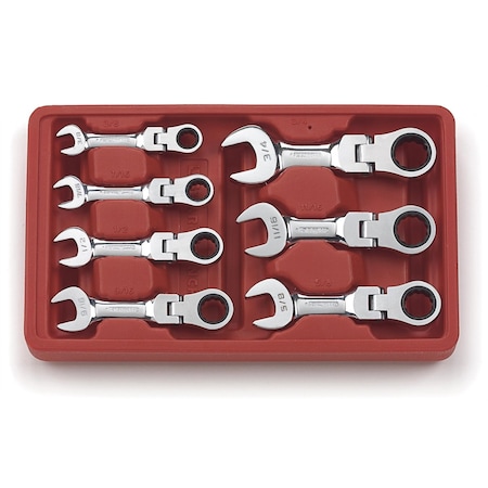 Gearwrench 7 Piece SAE Stubby Flex  Set EHT9570